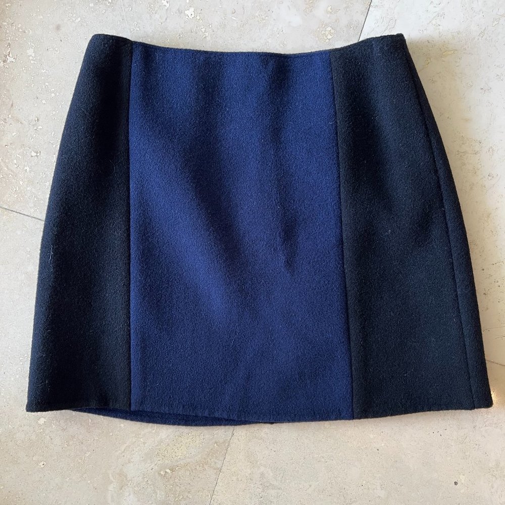 Club Monaco | Wool Color Block Skirt Size 6